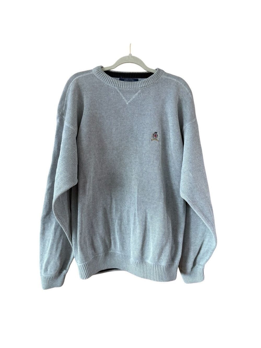 Tommy Hilfiger Light Gray Crewneck Sweater